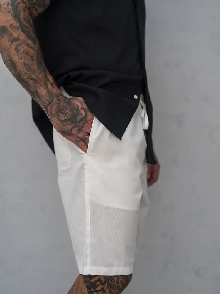 Men's Casual Linen Blend Shorts