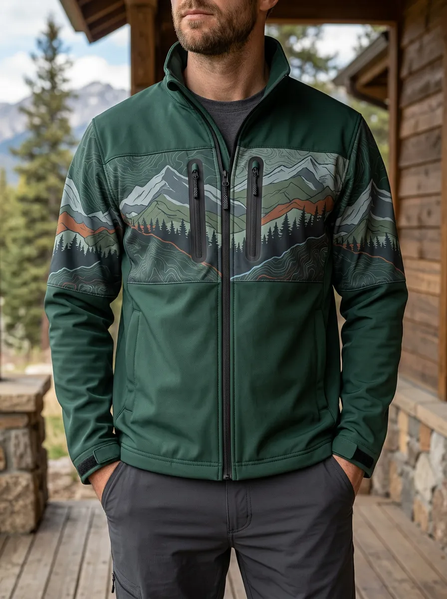 Men's Outdoor Nature Mountain Forest Rugged Weekend Jacket