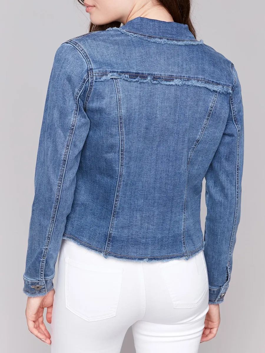 Women's Cotton Jacket With Multiple Pockets
