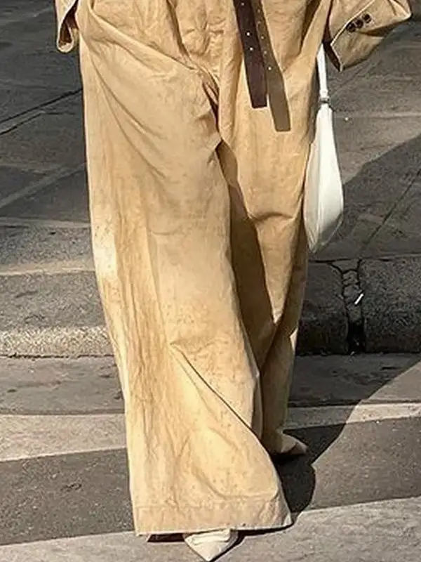 Bovenkleding Met Lange Mouwen Kraag En Wijde Pijpen