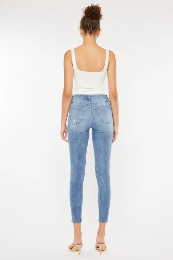 Soft High Waist Skinny Denim Jeans