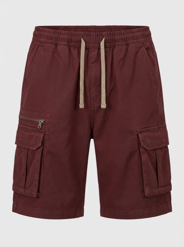 Men's Casual Outdoor Multi-Pocket Drawstring Cargo Shorts