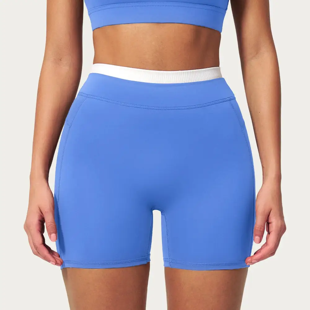 Easygoing High-Waist Stretch Biker Shorts