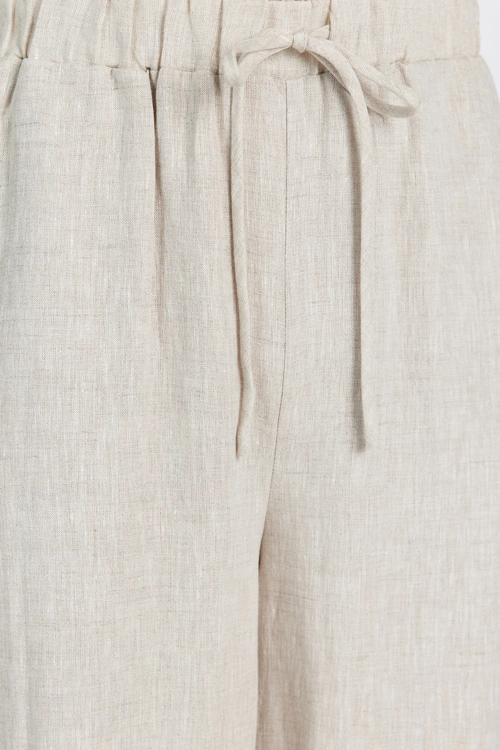 NATURAL LINEN WAIST PANT