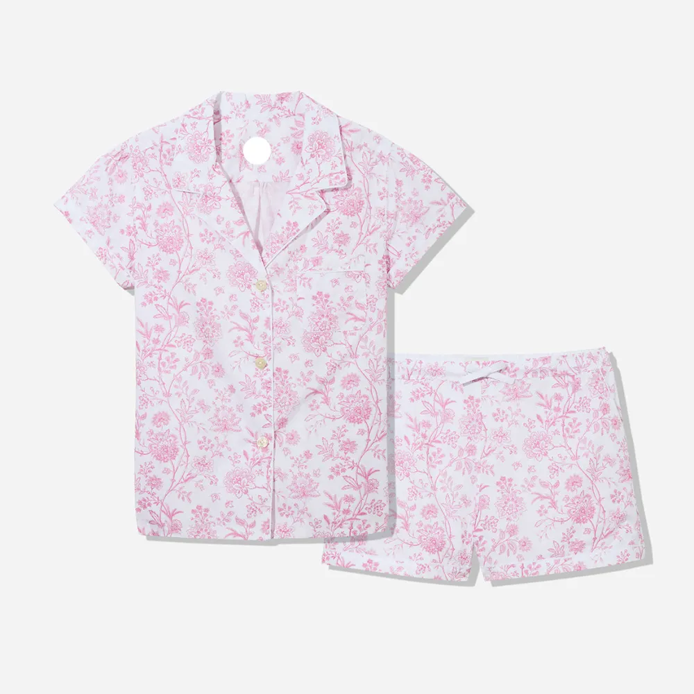 Printed Floral Cotton Short PJ Set