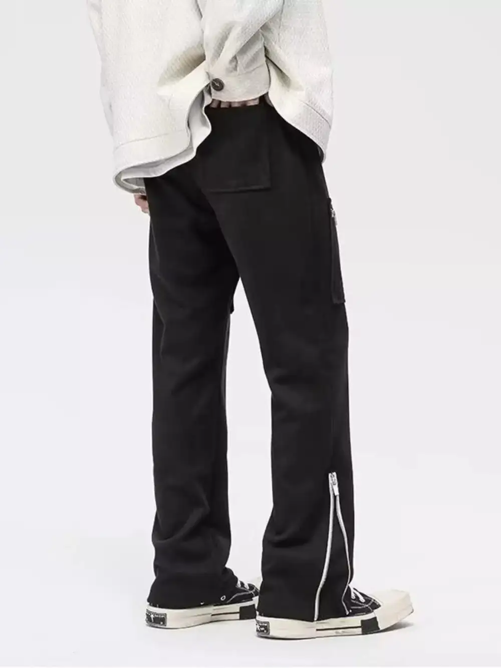 Men's Plus Size Zipper Pocket Relaxed Fit Pants