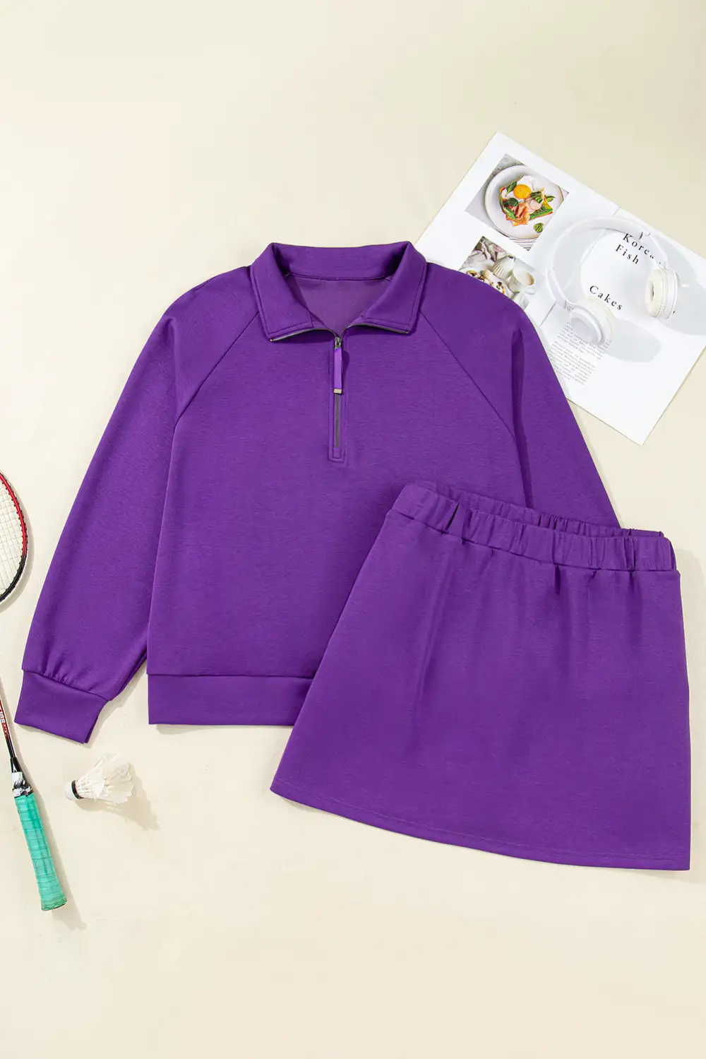 Collared Collar Coordinated Set