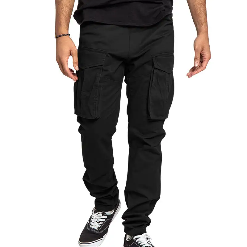 Men's Utilitarian Cargo Pants Pockets Leg