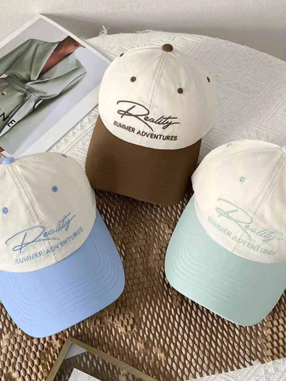 Letter Embroidered Adjustable Hat