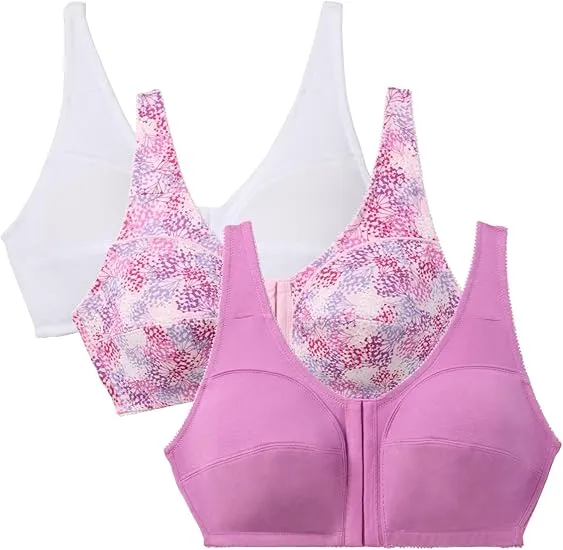 3PC-Seamless Breathable Gathered Thin Jelly Strip Bra Without Steel Ring