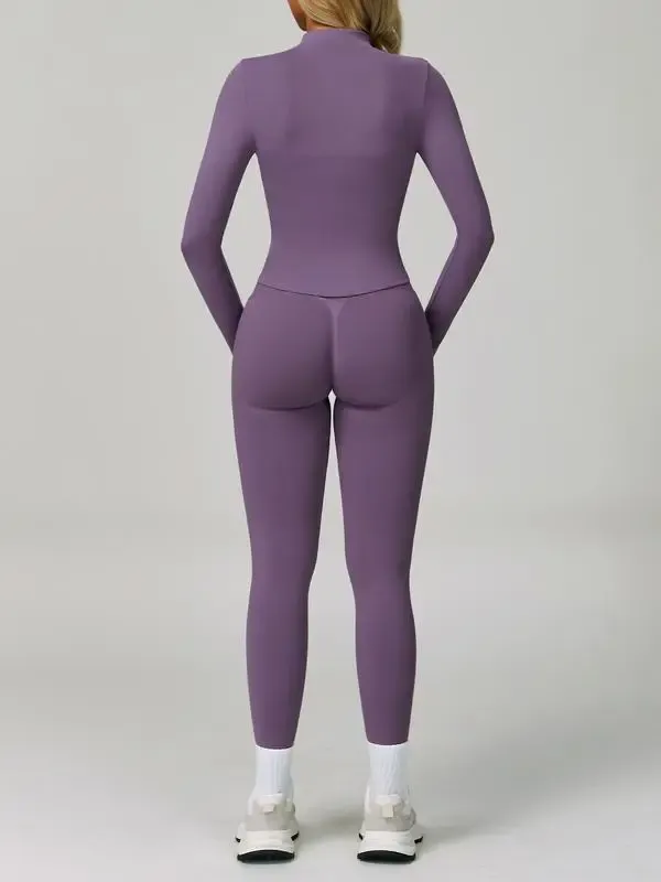 🔥Women's Yoga 3-Piece Jacket Leggings Set🔥8-Pack - All Colors Included, Only $24
