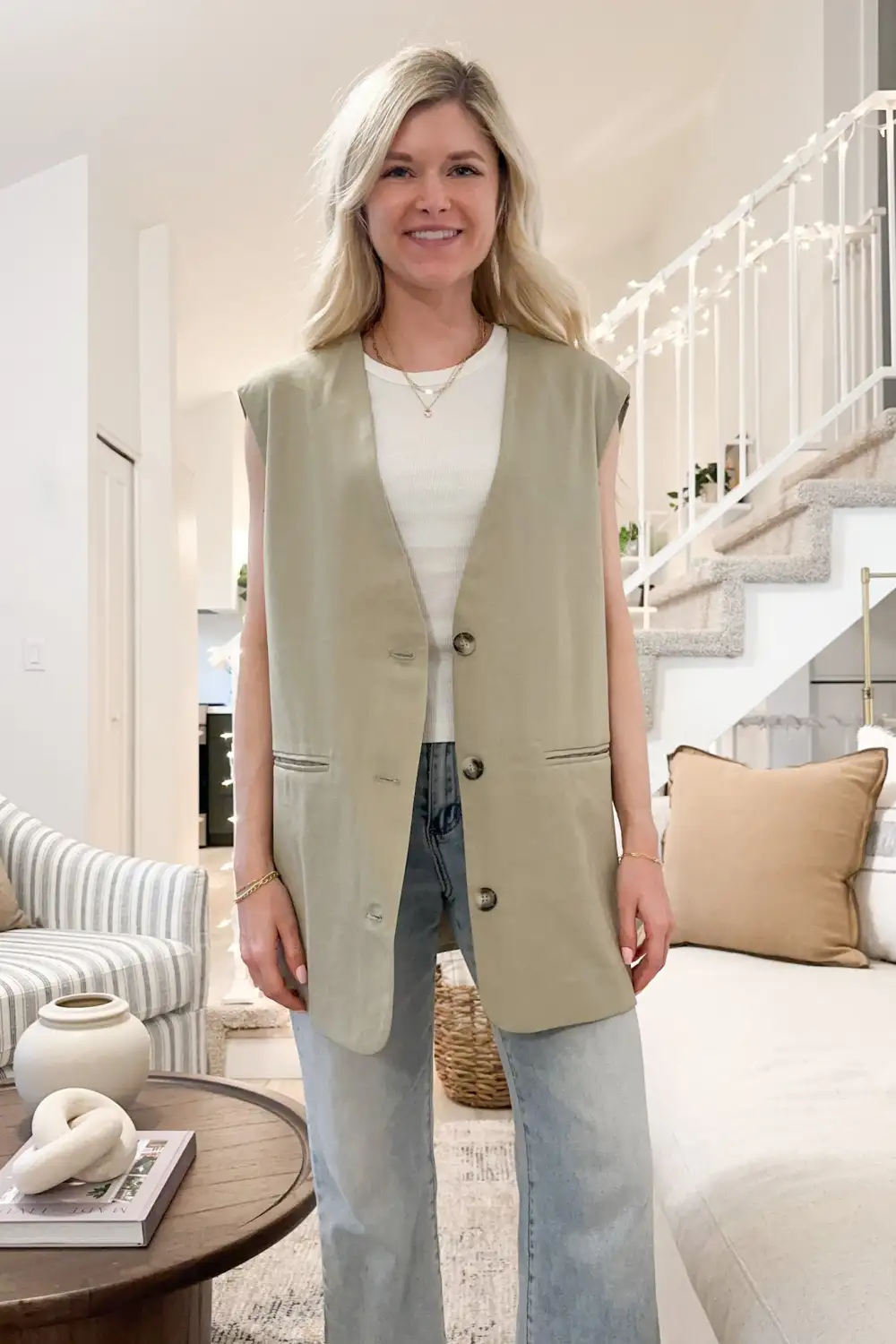 Clean Line Soft Oversized Vest