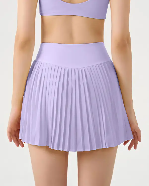 Textured Pleated Everyday Skirt