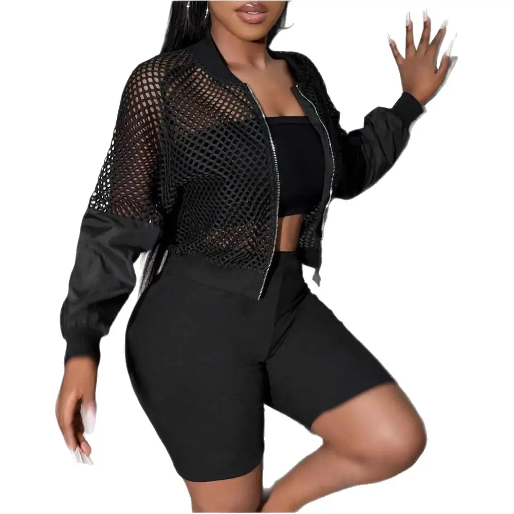 Baseball-Style Relaxed Outerwear Coat