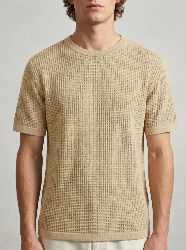 Classic Comfort-Look Men's Knit Crew-Neck T-Shirt
