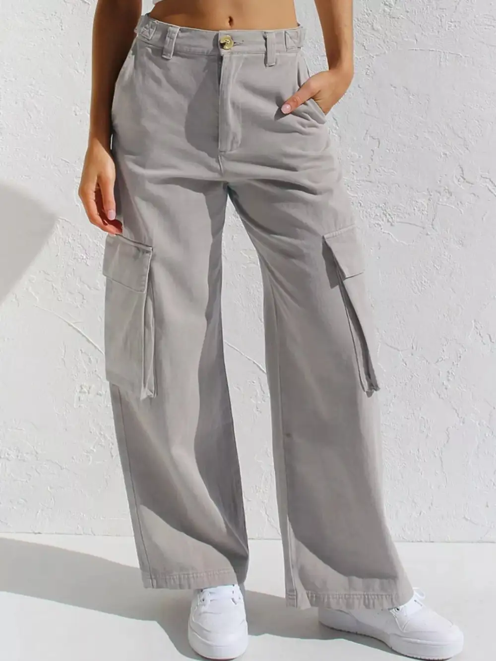 Polished High Waist Wide Leg Denim Jeans