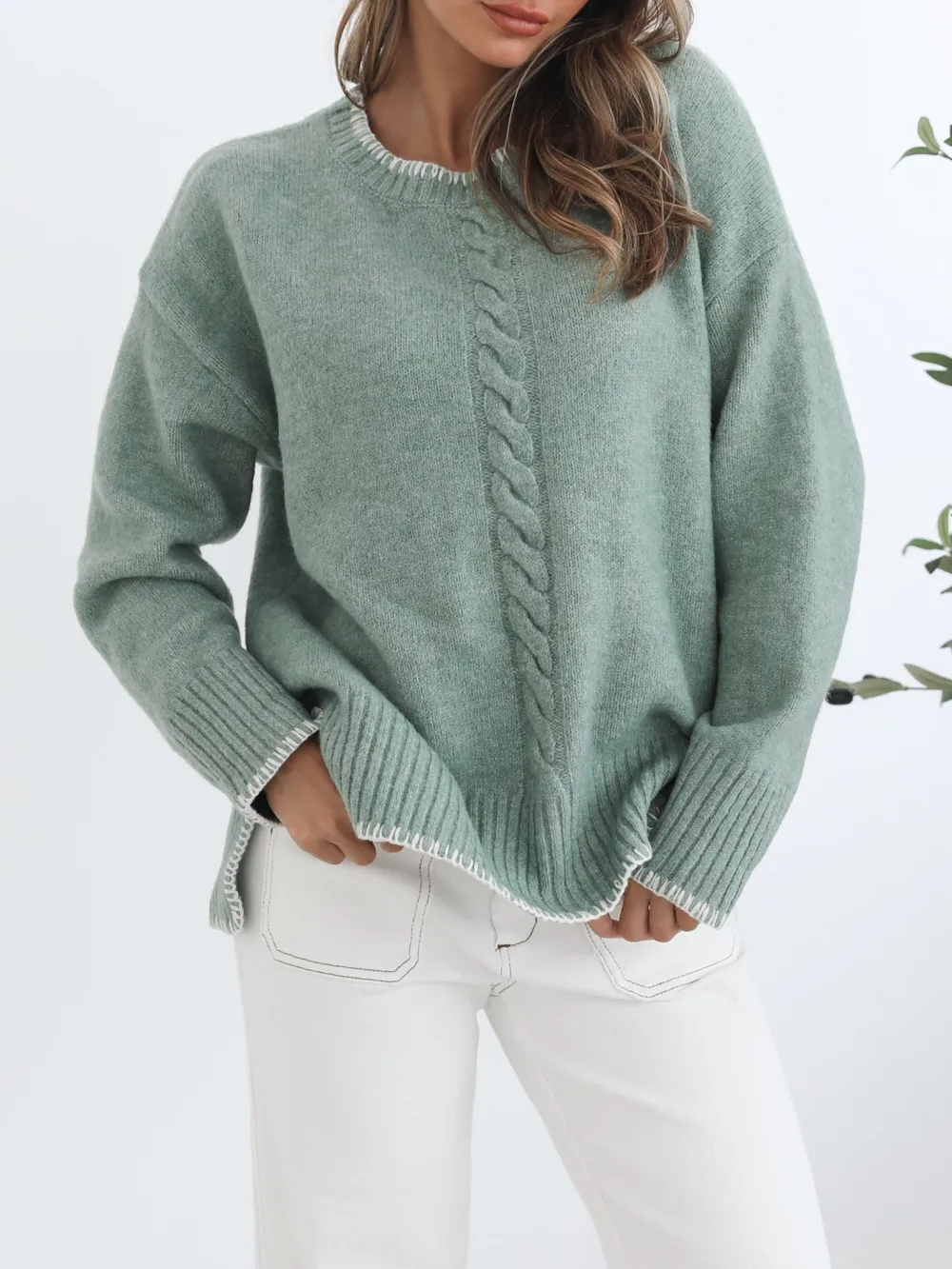 Casual Style Knit Sweaters