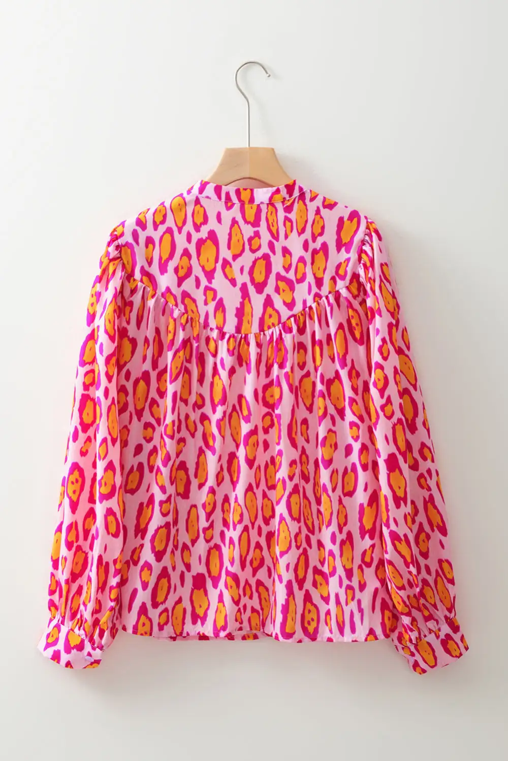 Leopard Print Loose Fit Blouse