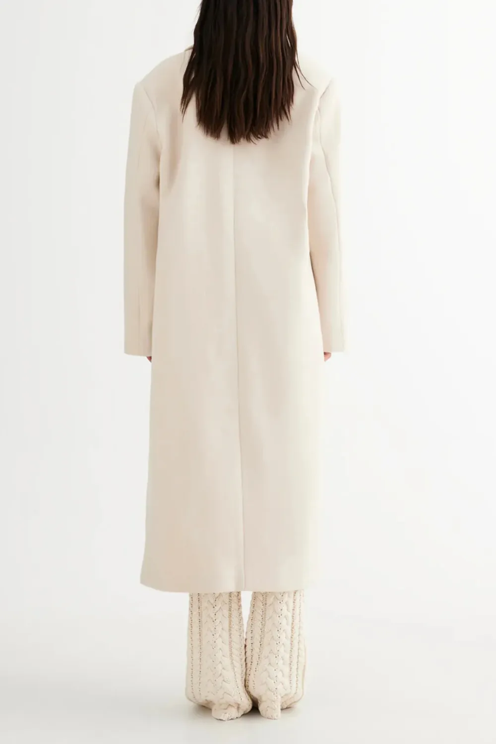 Long Lapel Warm Women's Coat