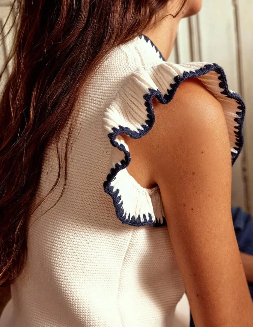 Lena Stitch Detail Casual Vest