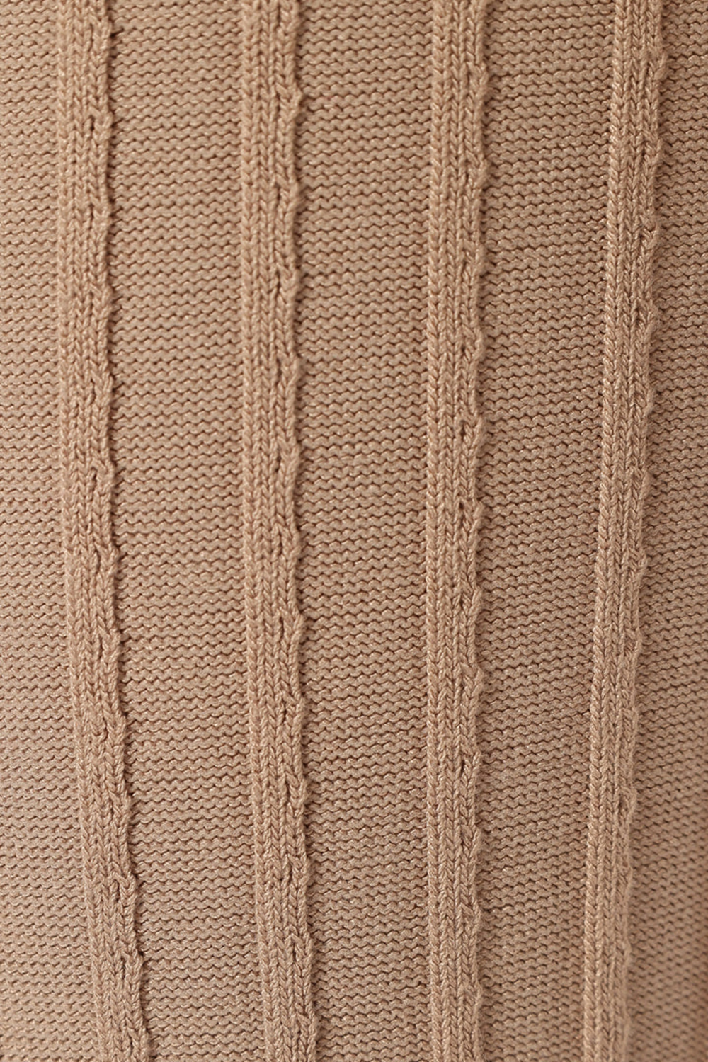 BEIGE VERTICAL STRIPES RIBBED PANT