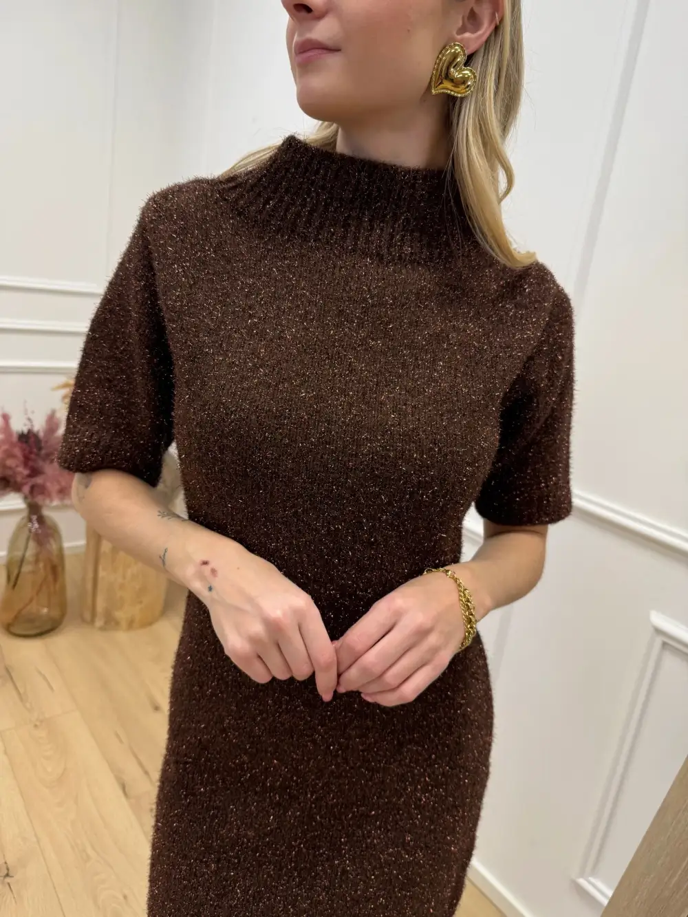Curved Easy Drape Mini Dress
