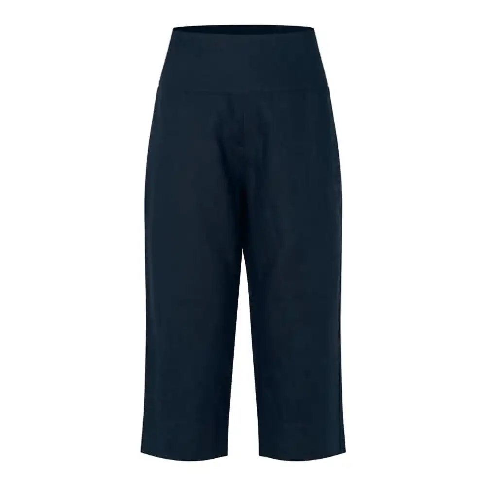 Straight-Leg Cropped Women's Trousers