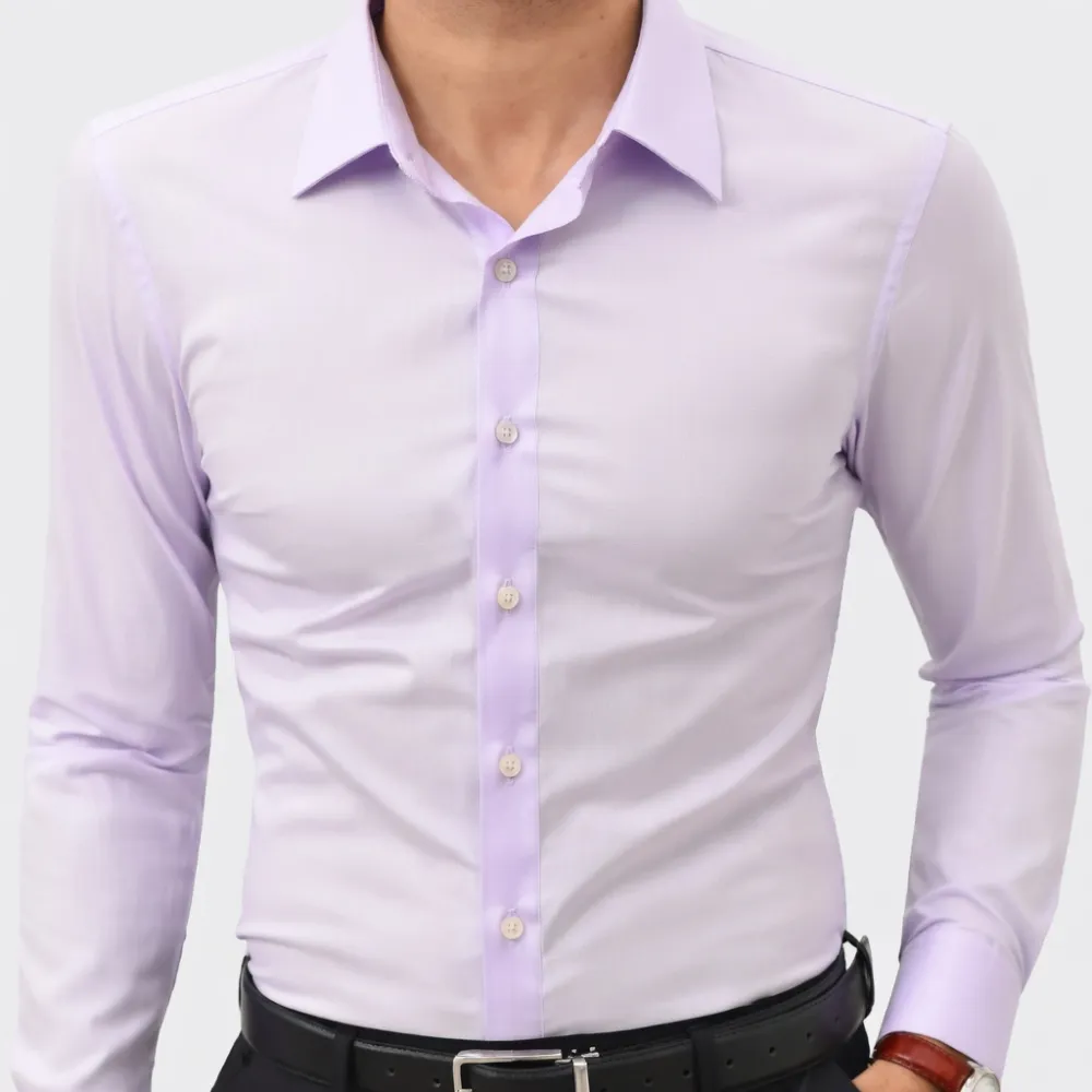 Stretch Slim-Fit Long-Sleeve Button-Down Shirt