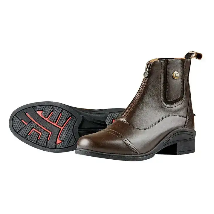 Refined Zip Leather Paddock Boots