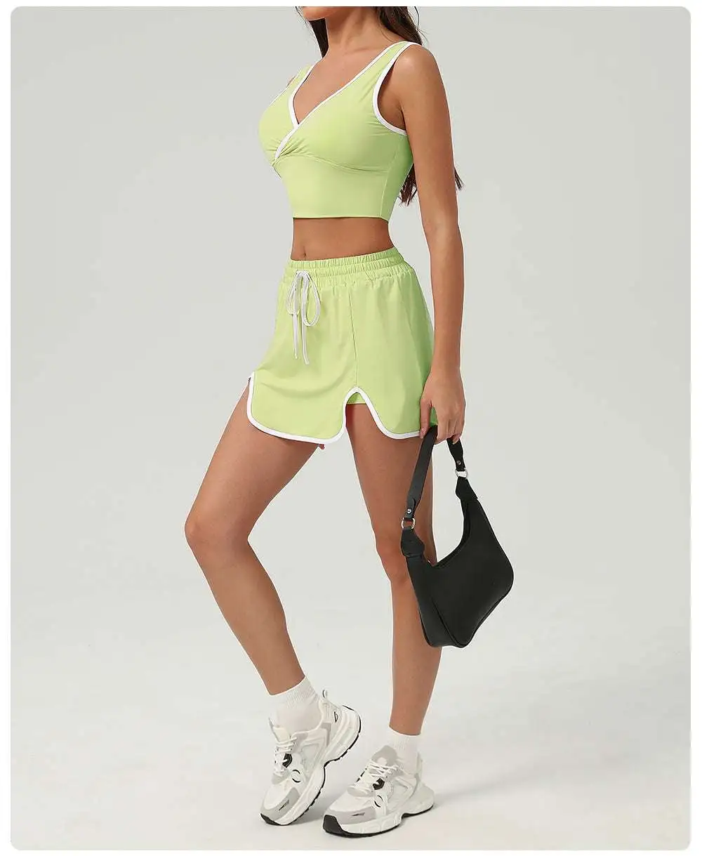 Sleeveless Tennis Top, Vest and Skort Active Set