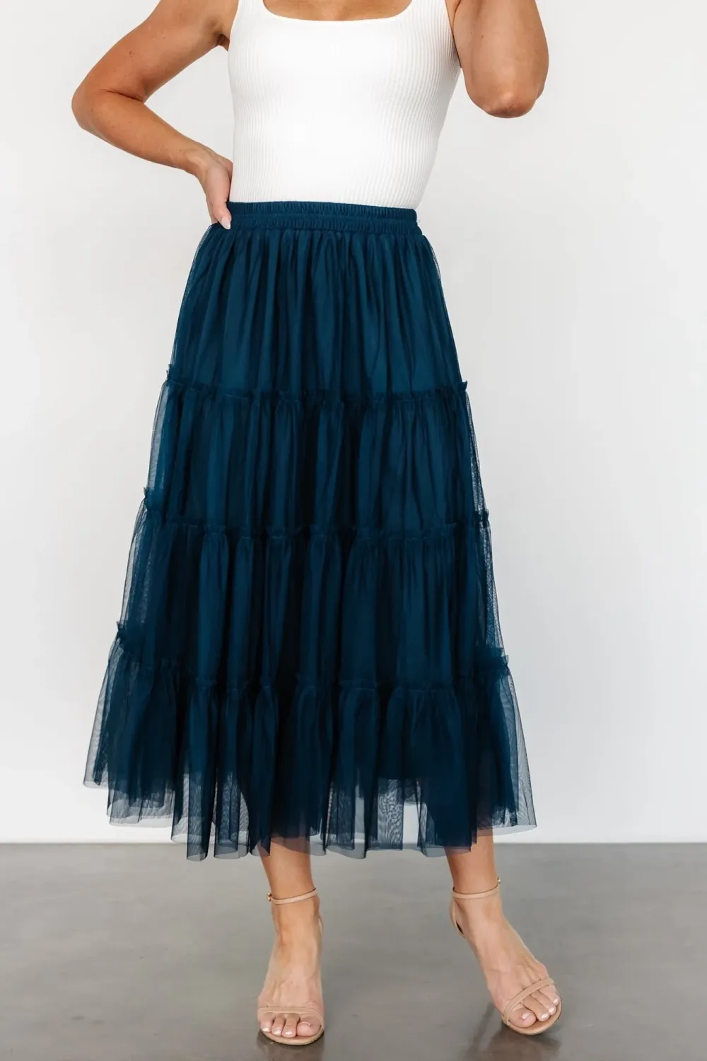 Lightweight Soft Sheer Fabric Skirt