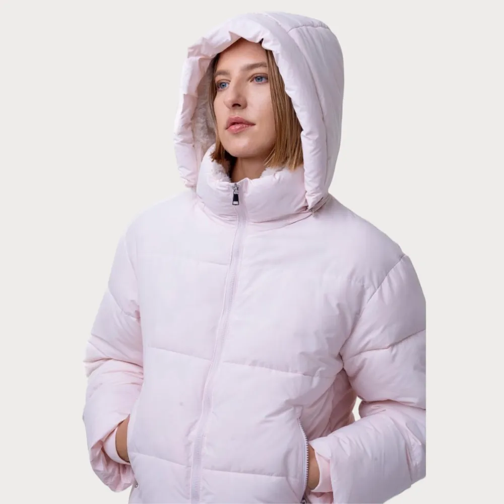 WarmCore Premium Short Puffer Jackets with Removable Hood & Optional Faux Fur Linging