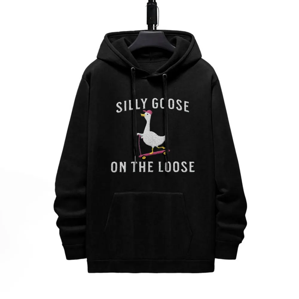 Long Sleeve Loose Pattern Printed Hoodie