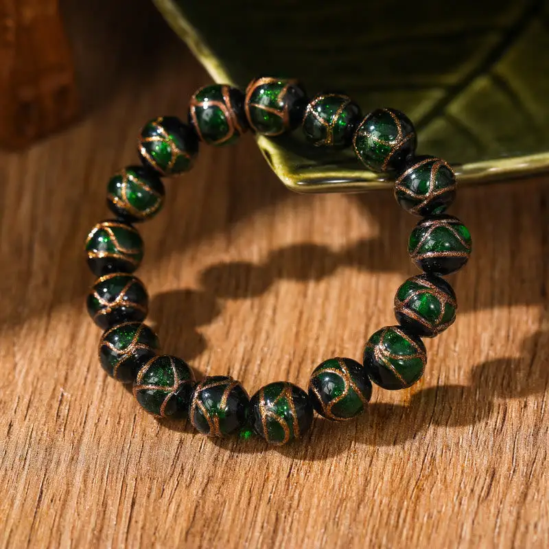 Classic Liuli Glass Bead Bracelet