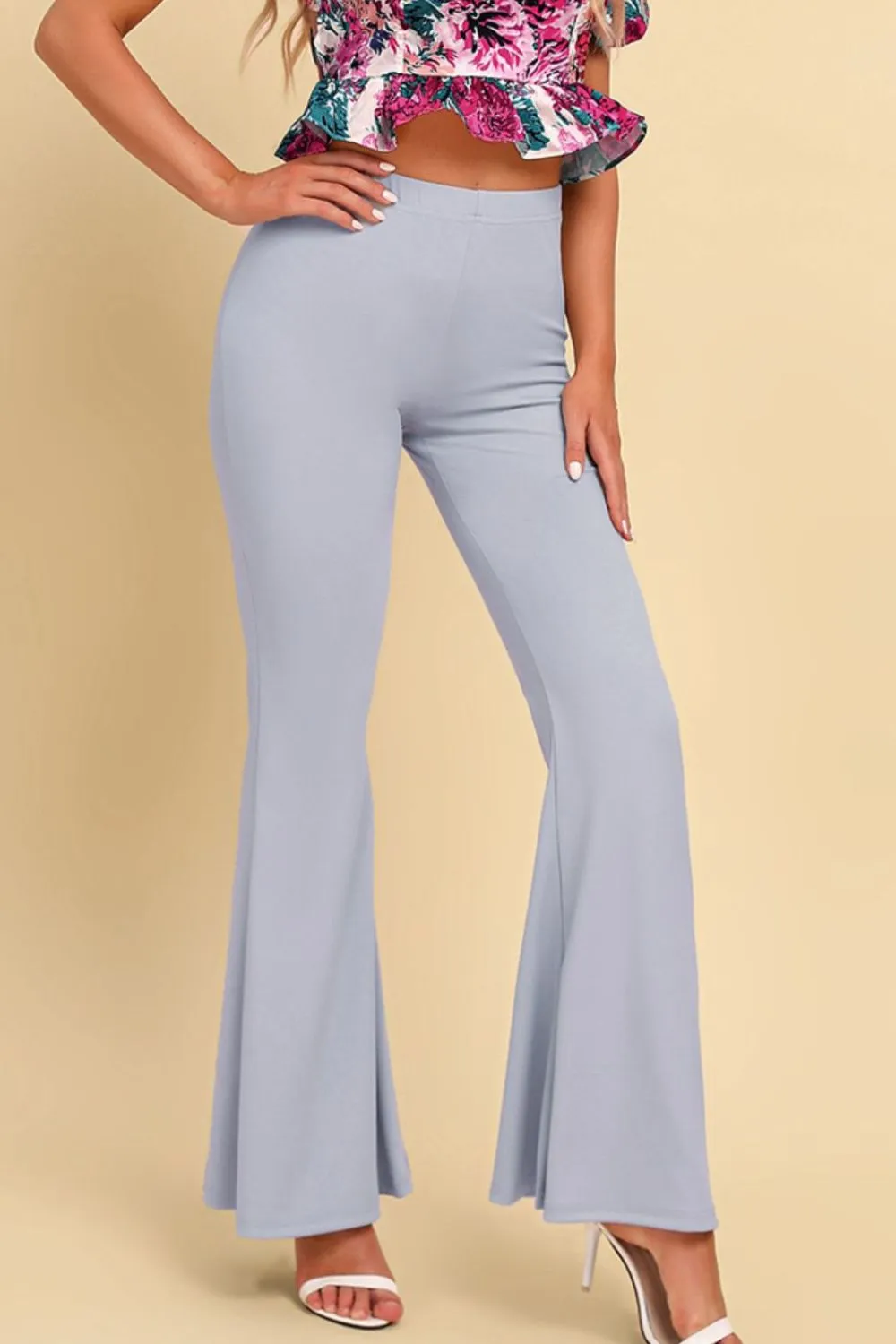 Polished High Waist Straight Leg Pants