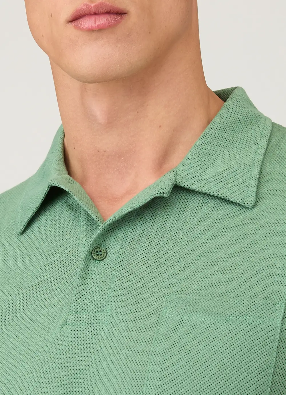 Elevated Weekend Slim Fit Mesh Cotton Short Sleeve Polo Shirt