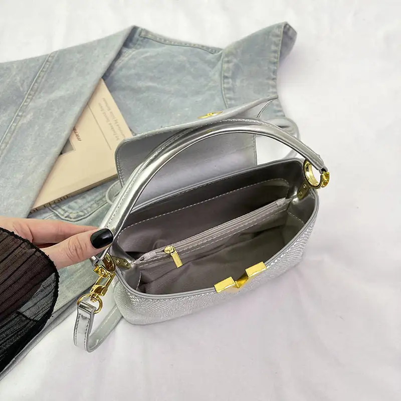 Snake Print Shoulder Crossbody Handbag