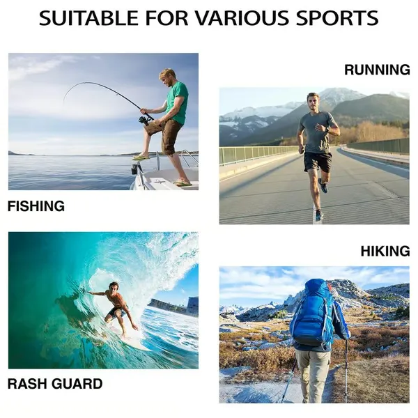 🎁🔥Men's Swim & Outdoor UPF 50+ Sun Shirt ,Lightweight SPF 50 UV Protection Hoodie