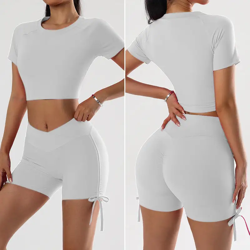 Yoga Top and Shorts Active Set
