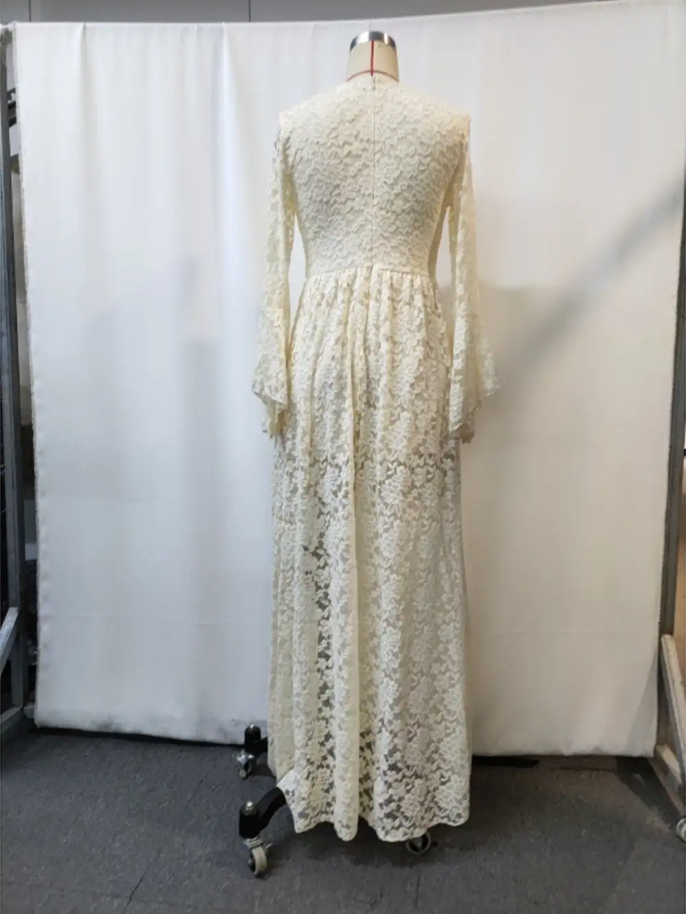 Lace V Neck Maxi Dress