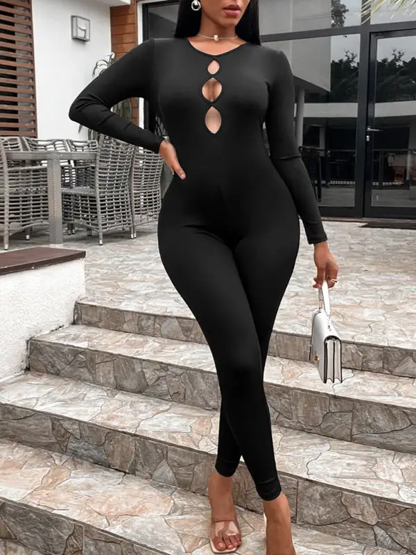 Clean Slim Fit Hip Lifting Jumpsuit