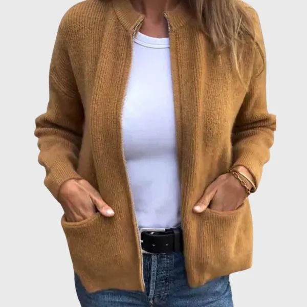 Zip Front Everyday Cardigan