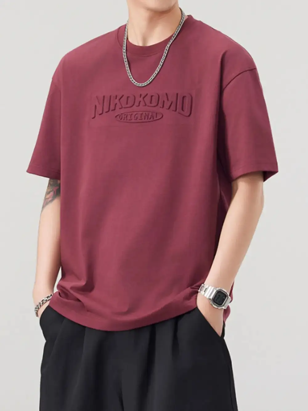 Laid Back Round Neck Short Sleeve T-Shirt