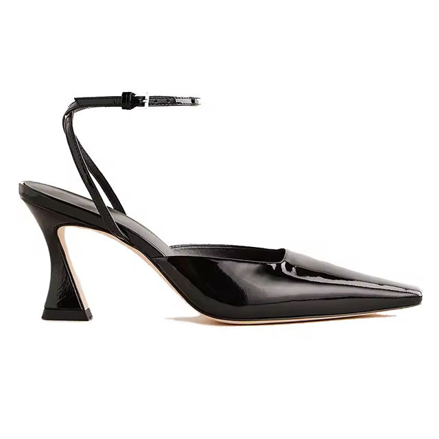 Lunessa Pointed Patent Stiletto Sandals