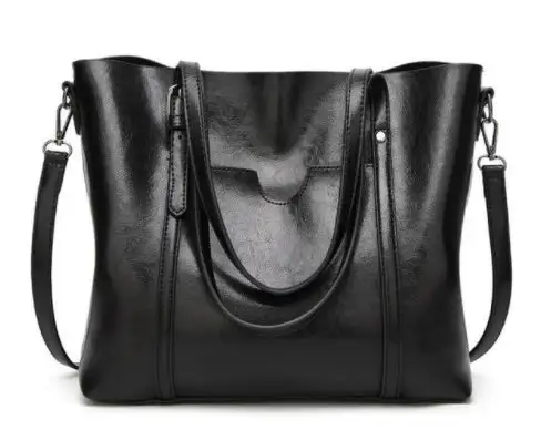 Hand-Painted Leather Handbag Artistic Everyday Use