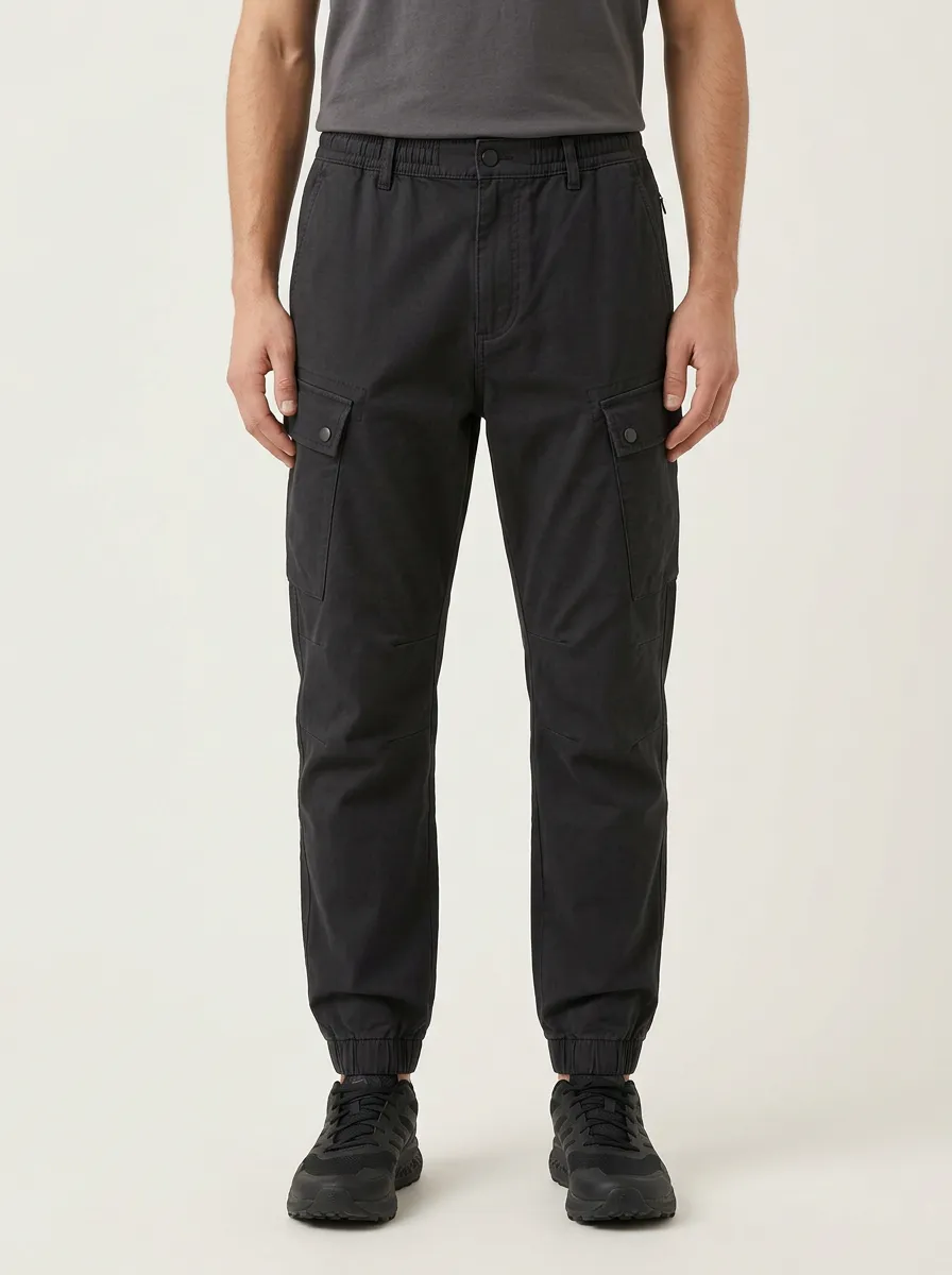Multi-Pocket Printed Men's Cargo Pants