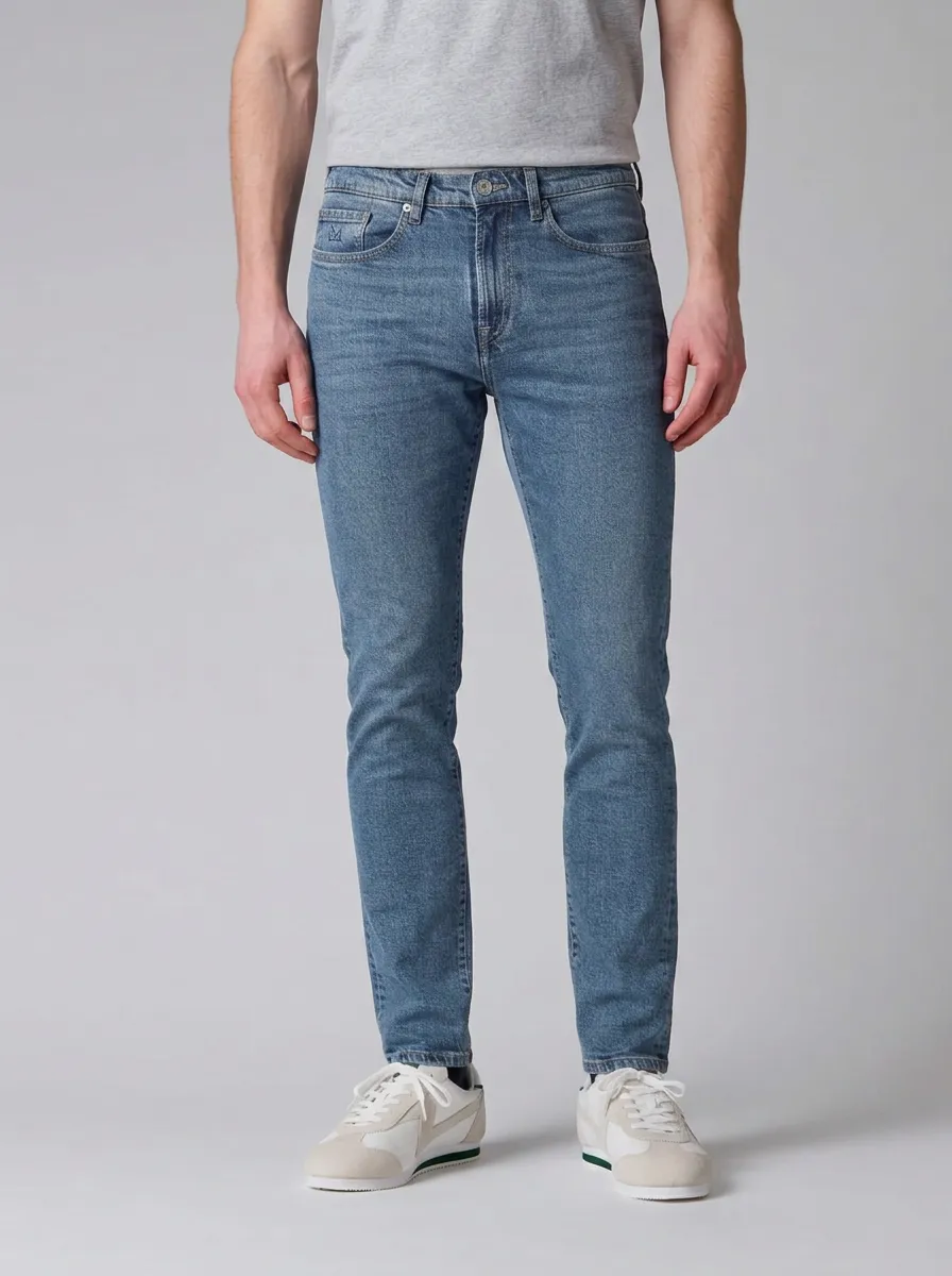 Men's Contemporary Comfort Slim Fit Stretch Denim Jeans