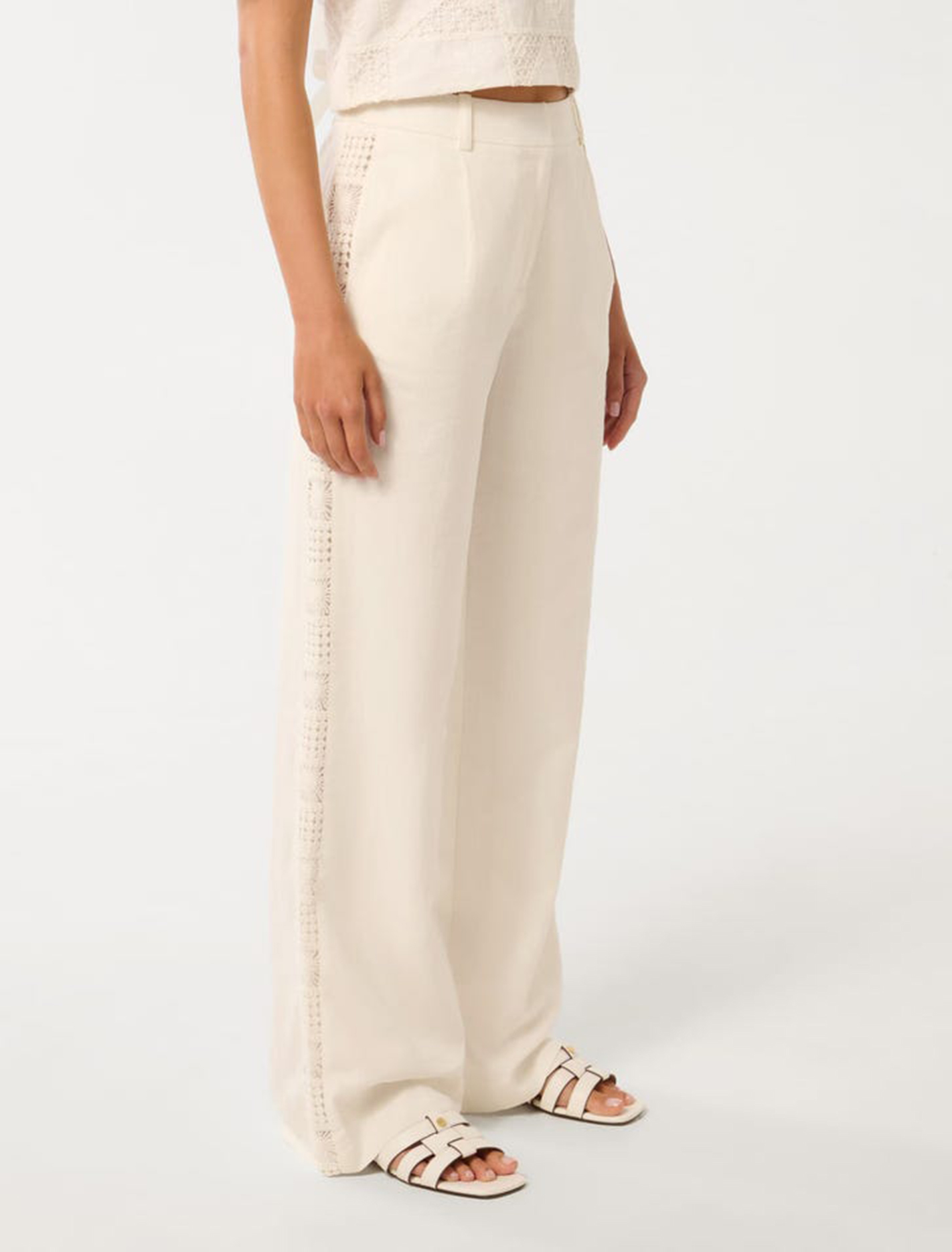 Crochet Wide-Leg Pants