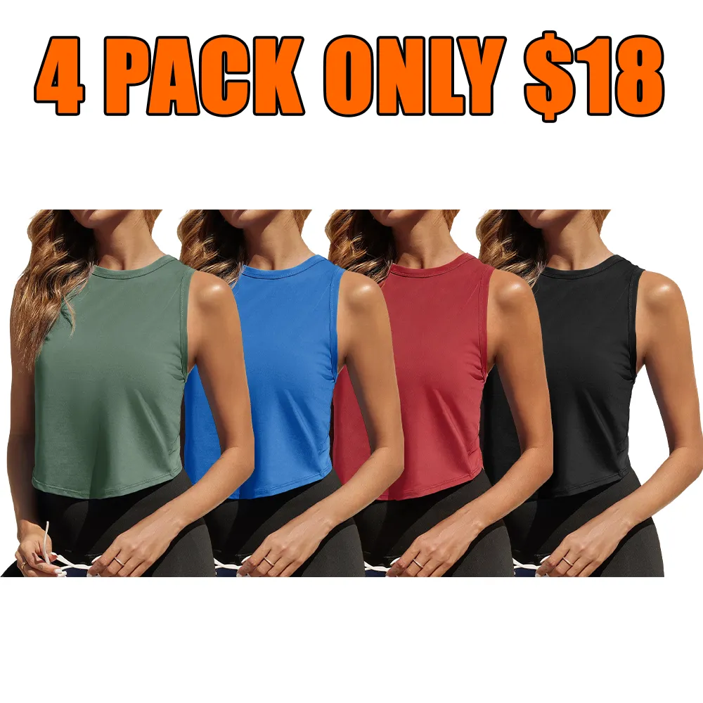Women's Workout Cropped Tank Tops