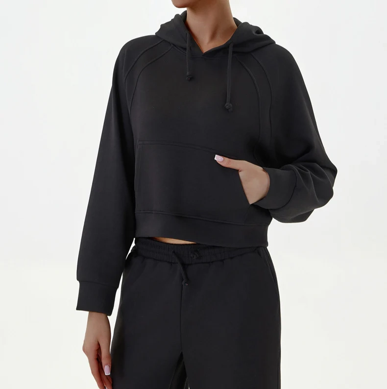 Curved Back Loose-Fit Hoodie